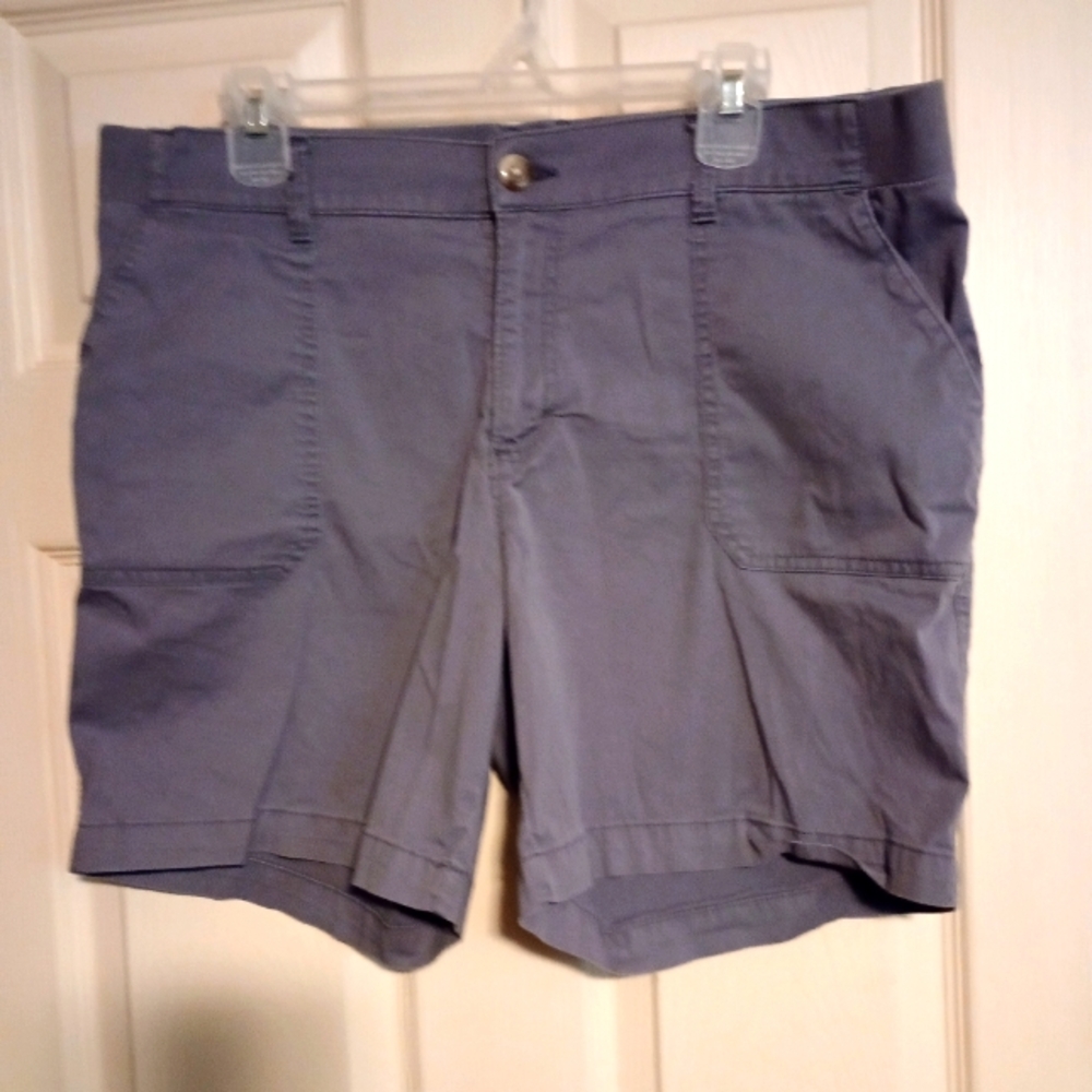 Gray Lee Regular Fit Bermuda Mid Rise Shorts Size 16M